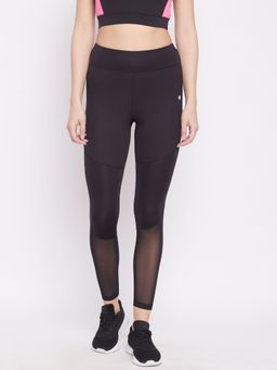 Athlisis - Women Black Solid Tights