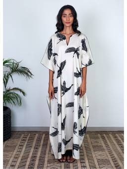 Azurina - White Surya Kaftan - Rise