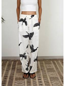 Azurina - White Sharan Pj Pant - Rise