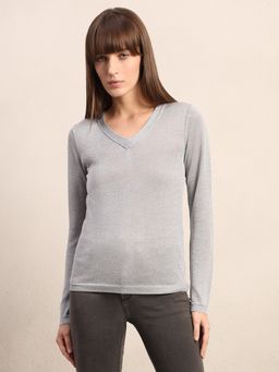 VERO MODA - Grey Knitted Pullover