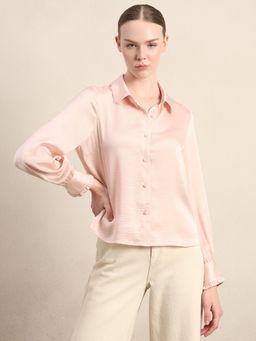 VERO MODA - Crystal Pink Textured Shirt