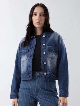 RAREISM - Women Denim Plain Regular Jacket