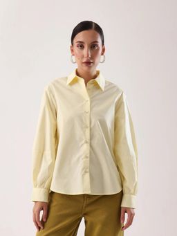 RAREISM - Women Polyester Plain Relaxed Shirt