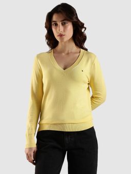 Tommy Hilfiger - Regular Fit Viscose V-Neck Sweater