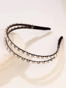 Voylla - Women Black Alloy Hair Bands