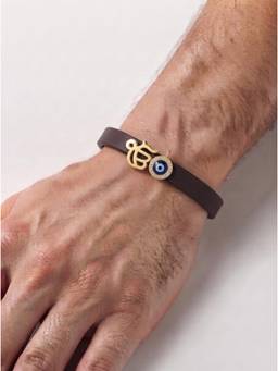 MINJI AND CO. - Women Blue Evil Eye Bracelet Rakhi