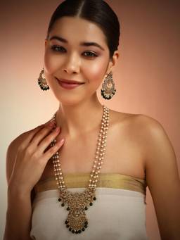 KATTAM - Women Multi-Color Pearl Jewellery Set