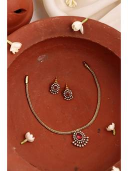 KATTAM - Women Multi-Color Stones Jewellery Set