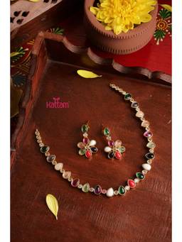 KATTAM - Women Multi-Color Stones Jewellery Set
