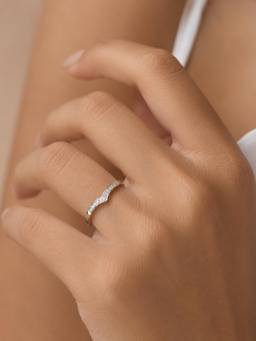 Stone Story By Shruti - Women White Stones Rings