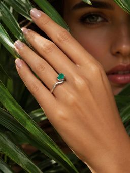 Stone Story By Shruti - Women Green Stones Rings