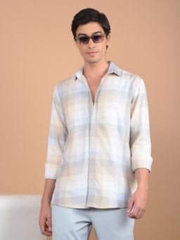CRIMSOUNE CLUB - Men Multi Color Checked Pure Cotton Shirt