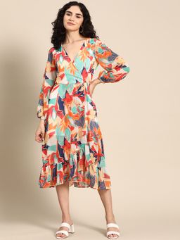 Dodo & Moa - Women Multicolor Printed Dress