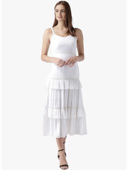 Dodo & Moa - Women White Solid Dress