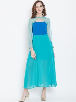 Dodo & Moa - Women Blue Solid Dress