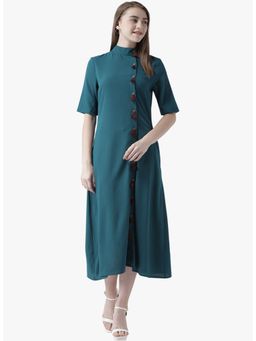 Dodo & Moa - Women Green Solid Dress
