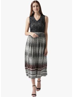 Dodo & Moa - Women Black Printed Dress
