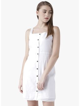 Dodo & Moa - Women White Solid Dress