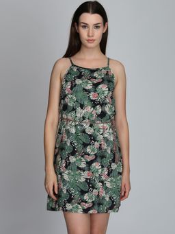 Dodo & Moa - Women Green Printed Dress