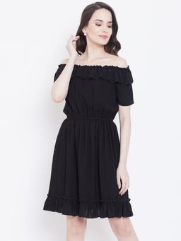 Dodo & Moa - Women Black Solid Dress