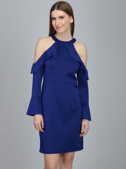 Dodo & Moa - Women Blue Solid Dress