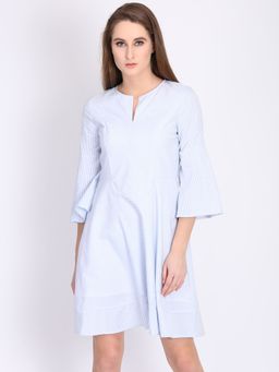 Dodo & Moa - Women Blue Stripes Dress