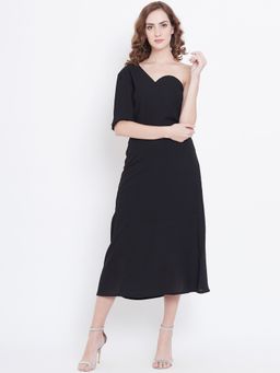 Dodo & Moa - Women Black Solid Dress