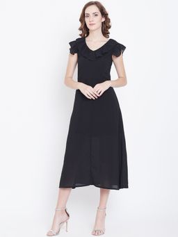 Dodo & Moa - Women Black Solid Dress