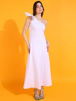 Dodo & Moa - Women White Solid Dress