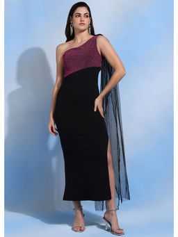 Dodo & Moa - Women Sequined One Shoulder Dress