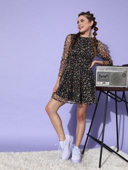 Dodo & Moa - Women Floral Print Dress