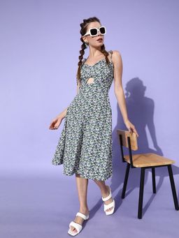 Dodo & Moa - Women Floral Print Dress