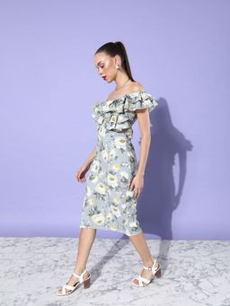 Dodo & Moa - Women Floral Print Dress