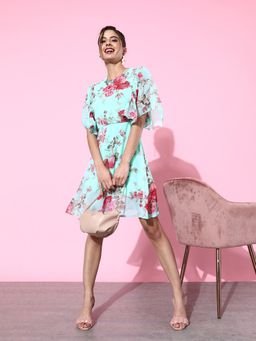 Dodo & Moa - Women Floral Print Dress