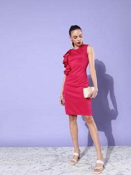 Dodo & Moa - Women Pink Solid Dress
