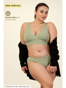 Zelena - Green Non-Wired Racerback Maternity Nursing Bra with Adjuster