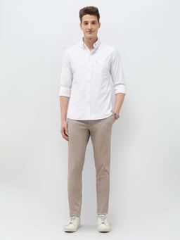U.S. POLO ASSN. - Men's White Tailored Fit Oxford Shirt