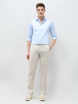 U.S. POLO ASSN. - Men's Blue Solid Tailored Fit Shirt