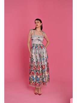 Label Iris - Sage Whisper Embroidered Dress