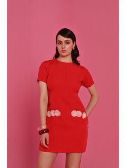 Label Iris - Ruby Garden Solid Dress