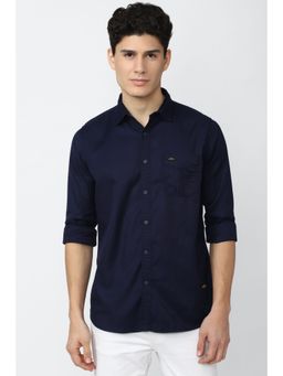 Van Heusen - Men Solid Navy Shirt