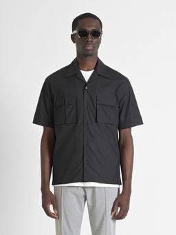 Antony Morato - Mens Black Resort Solid Regular Fit Shirt