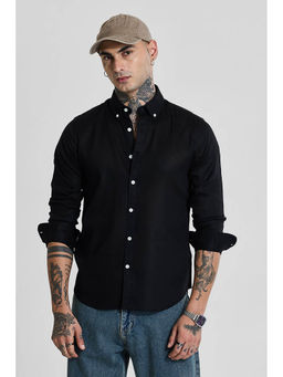 Snitch - Black Slim Fit Shirt