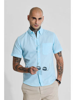 Snitch - Blue Slim Fit Shirt