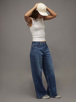 American Eagle - White Solid Plain Casual Tank Top