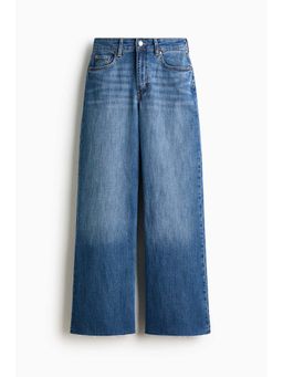 H&M - Women Blue Wide High Jeans