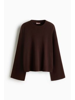 H&M - Women Brown Oversized Jumper