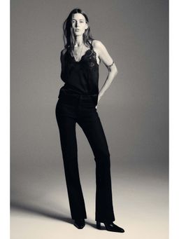 H&M - Women Black Flared High Jeans