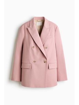 H&M - Women Pink Double-Breasted Blazer
