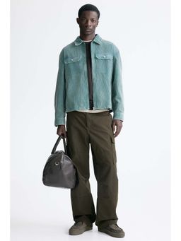 H&M - Men Brown Relaxed Fit Cotton Cargo Trouser